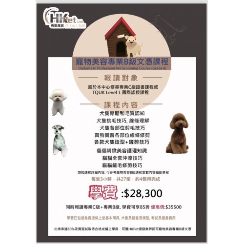 寵物美容專業B級文憑課程